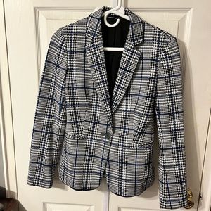 Women’s express black and blue hounds tooth blazer